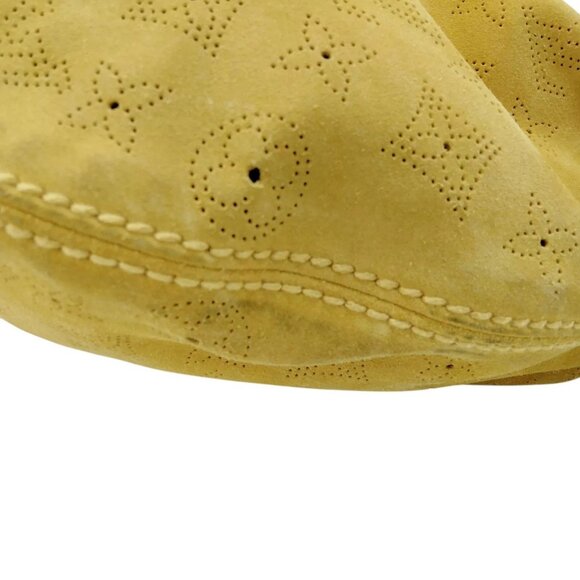 208479AX (X6) Louis Vuitton Shoulder Bag Onata GM Yellow Monogram Suede - Picture 5 of 9